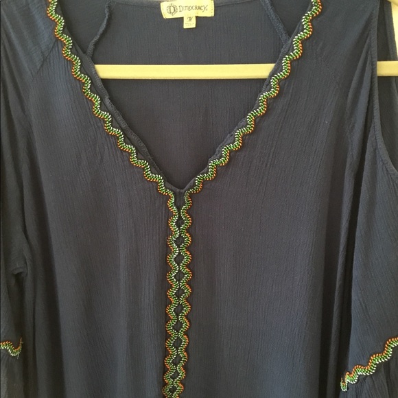 Democracy over blouse with cold shoulder M - Picture 2 of 6